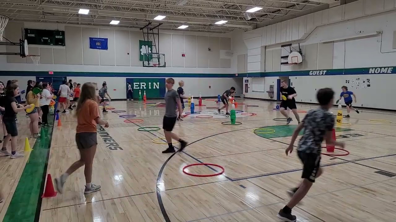 Frisbee Pin Tower Target Team Challenge