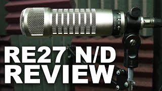 Video thumbnail for Electro Voice RE27 N/D Broadcast Dynamic Mic Review / Test by Podcastage