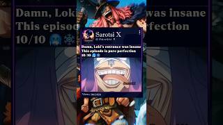 Loki’s entrance🫡 #loki #luffy #onepiece