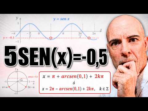 RESOLUCIÓN DE LA ECUACIÓN TRIGONOMÉTRICA 5senx=-2.5