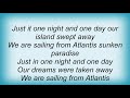 Atrocity - The Sunken Paradise Lyrics