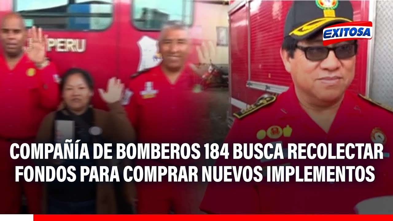 🔴🔵 Compañía de Bomberos 184 busca recolectar fondos para comprar nuevos implementos