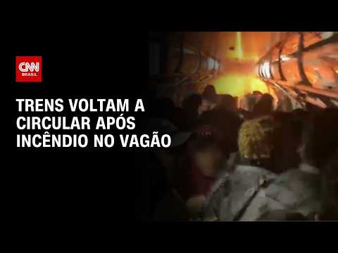 Trens de SP começam a retomar operação após incêndio em vagão | CNN 360°