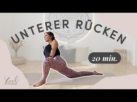 UNTERER RÜCKEN YOGA | 20 Minuten gegen Rücken- und Beckenschmerzen | feel YOGA