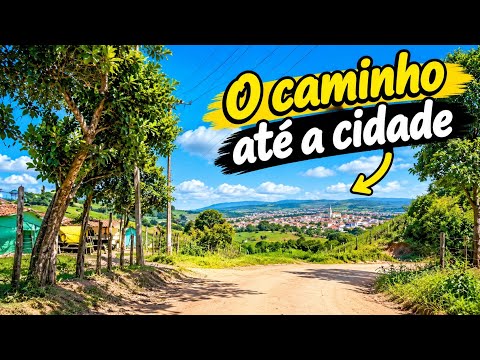 Mostrando o caminho e um pouco da cidade de alagoa nova pb 