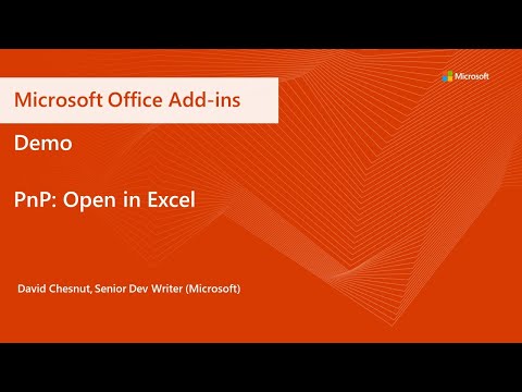 PnP Open in Excel