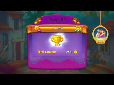 @Fishdom Win Strikes Atlantis Cup Stage 54 - Super Hard Stage 68, Got 50K Coins 🪙