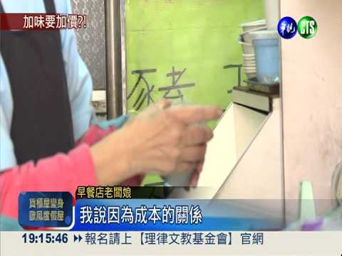 早餐店"吃"人? 多灑胡椒粉收5元