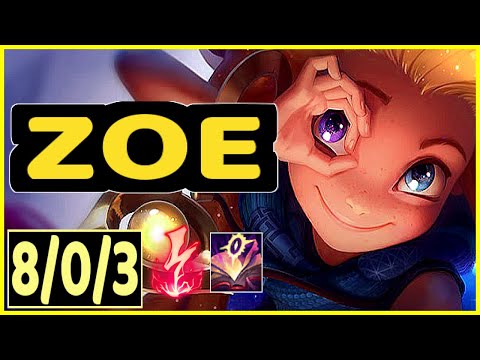 ZOE VS VIKTOR - 8/0/3 KDA MID GAMEPLAY