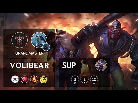 Volibear Support vs Yuumi - KR Grandmaster Patch 9.11