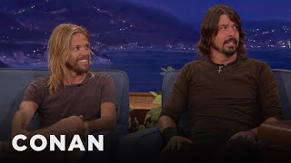Dave Grohl &amp; Taylor Hawkins On The Origins of &quot;Foo Fighters&quot; | CONAN on TBS