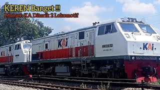 Download lagu Kereta Api Panjang ‼️ Momen Rangkaian KA PASUNDAN Di Tarik 2 Lokomotif II HUNTING KERETA API #06 mp3