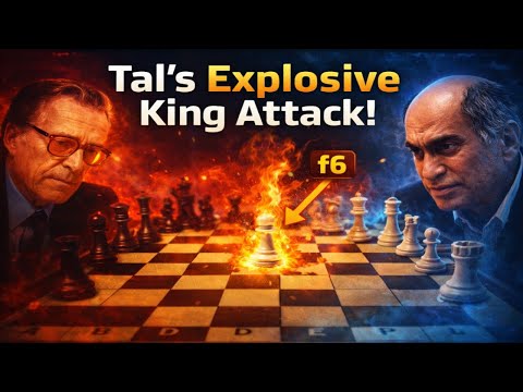 Tal’s Relentless f-Pawn Storm Ignites a Brutal Kingside Attack in Riga