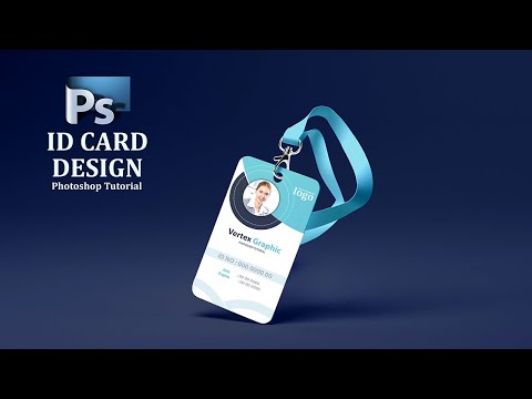 How to ID Card Design in Photoshop Employee Card Design Vertex Graphic