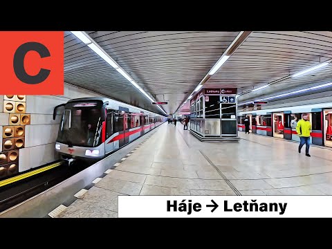 Prague Metro Line C – Háje to Letňany (Surround Audio)