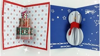 TUTORIAL: BIGLIETTI d'auguri POP-UP NATALIZI (collab. Arte per Te)
