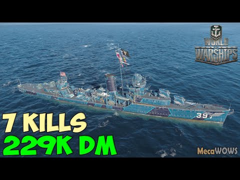 World of WarShips | Benham | 7 KILLS | 229K Damage - Replay Gameplay 4K 60 fps