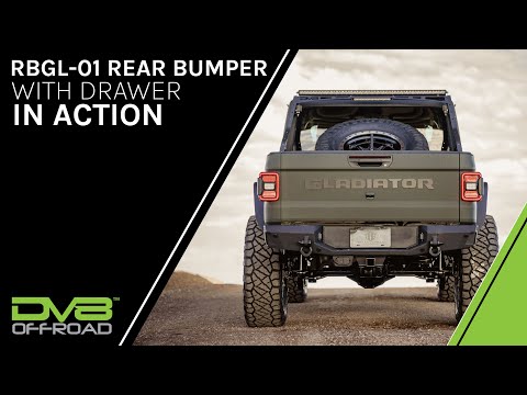DV8 Offroad RBGL-03 Rear Bumper Drawer In Action