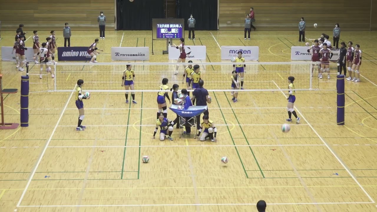 横浜隼人 公式練習 選手紹介｜下北沢成徳 - 横浜隼人｜決勝 さくらバレー 2026 女子バレーボール