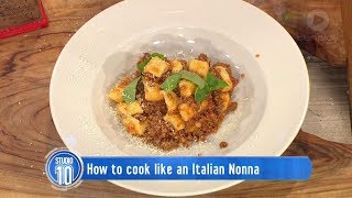 Potato Gnocchi & Secret Sauce w/ Luca Ciano | Studio 10