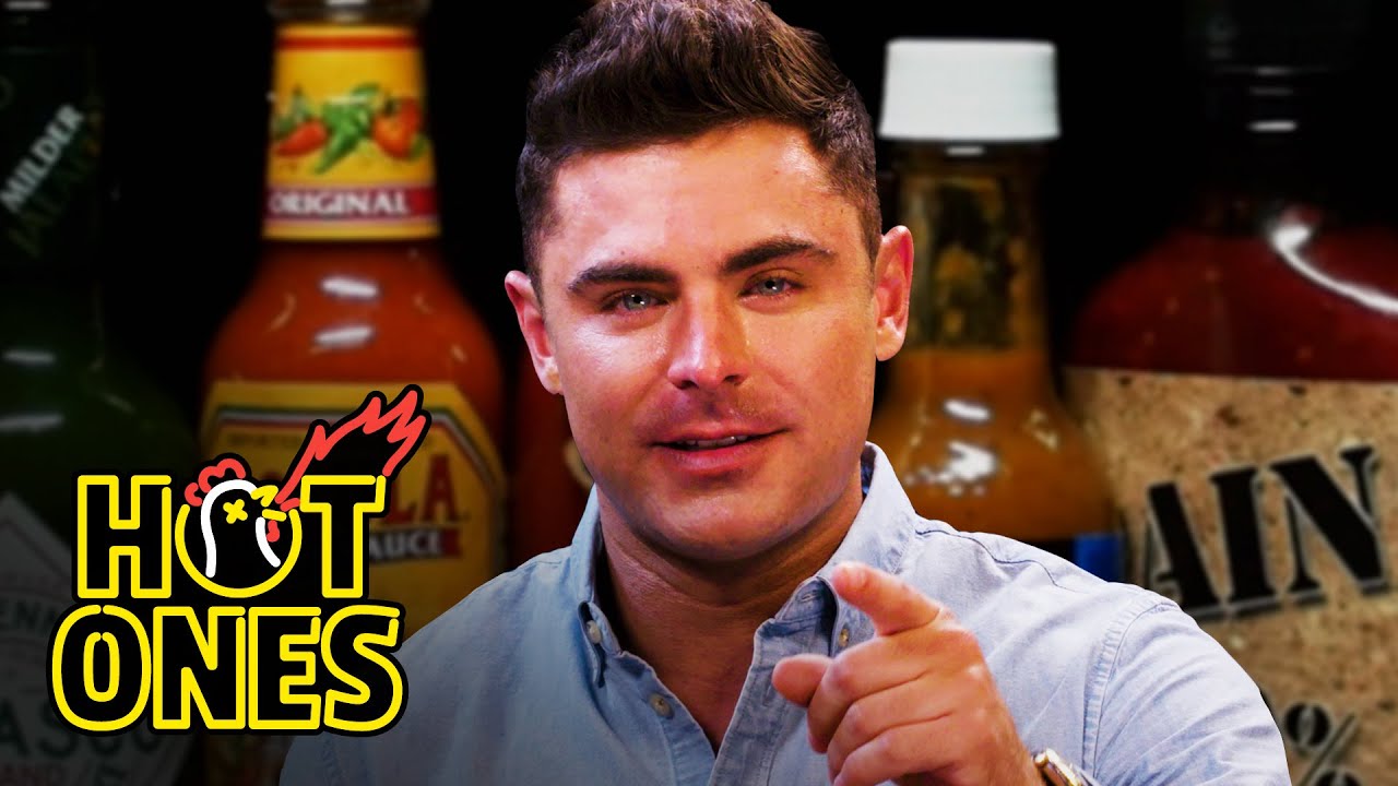 Zac Efron Ups the Ante While Eating Spicy Wings | Hot Ones thumnail