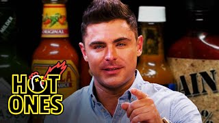 Zac Efron Ups the Ante While Eating Spicy Wings | Hot Ones video