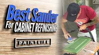 Best sander for cabinet repaints.  Cabinet painting tips.