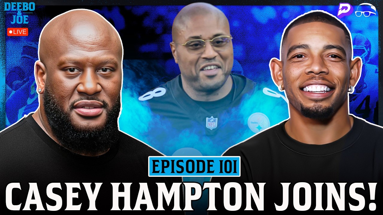 Steelers LEGEND Casey Hampton joins James Harrison & Joe Haden | Deebo & Joe