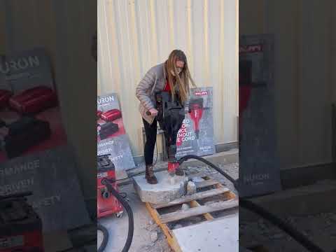 Hannah with Hilti.. jackhammer edition