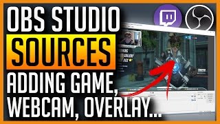OBS Studio - How to Add Game Webcam Overlay Text S