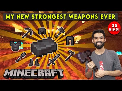 I MADE THE MOST STRONGEST WEAPONS - MINECRAFT SURVIVAL GAMEPLAY IN HINDI #35