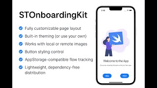 Download the video "🚀 Build Stunning SwiftUI Onboarding Screens in Minutes | STOnboardingKit Tutorial"
