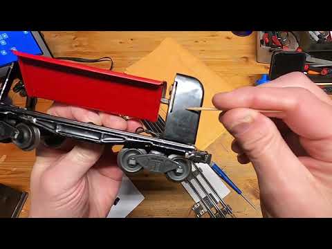 Lionel 3659 Coal Dump Car and Remote Control UCS track