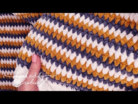 The EASIEST & BEST Crochet Stitch for Chenille Yarn ❤