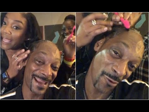 Snoop Dogg Gets His Edges Laid By Tiffany Haddish