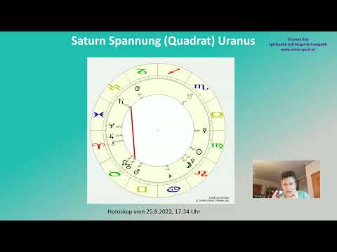 Saturn Quadrat Uranus und Neumond am 27 08 2022