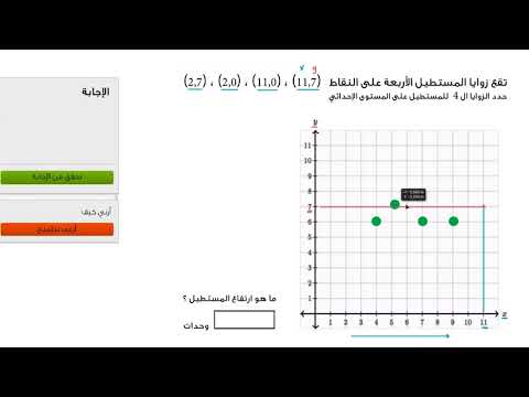 الصف السادس الرياضيات الهندسة مثال على تحديد زوايا المستطيل