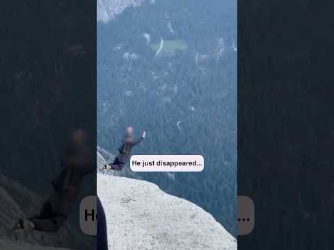 He jumped off Half Dome 🤯😮