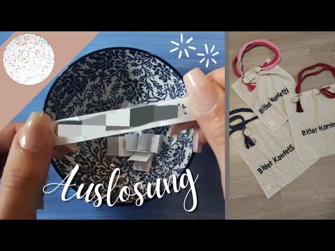 AUSLOSUNG der sechs Gewinner - "Bitter Konfetti Sommer - Taschen" // Bitter Konfetti