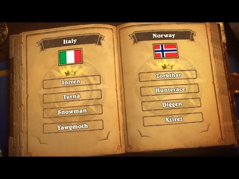 Italy vs. Norway - Group E - Match 2 - 2017 Hearthstone Global Games  - Week 2