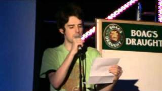 Peter Escott reads a Very Special Letter at the Tazzie Razzie Awards