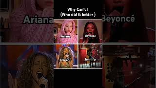 Who did it better #reels #arianagrande #beyonce #mariahcarey #jenniferhudson