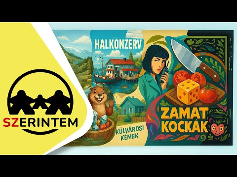5 játék 10 percben: HALKONZERV BT, JUNGO, KERTVÁROSI KÉMEK, KRISTÁLYVÖLGY ÜVEGMŰVESEI, ZAMATKOCKÁK - d3meeples