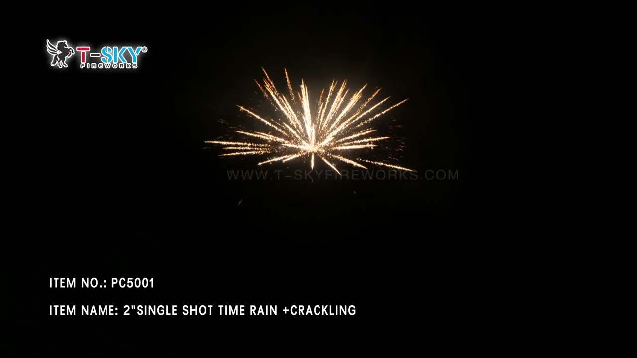 2" Single S Time Rain +Crackling