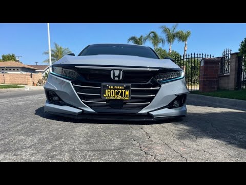 2021 -2022 Honda Accord Akasaka front lip spoiler install #10thgenaccord #hondaaccord