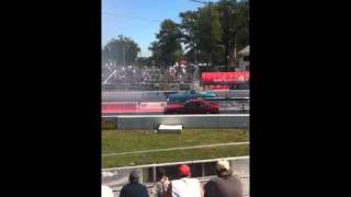 preview picture of video '2010 NMCA 1988 Mustang vs 1968 GTO'