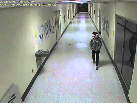 Ghost caught on schools security camera. Warren Michigan