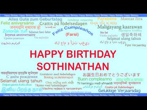Sothinathan   Languages Idiomas - Happy Birthday