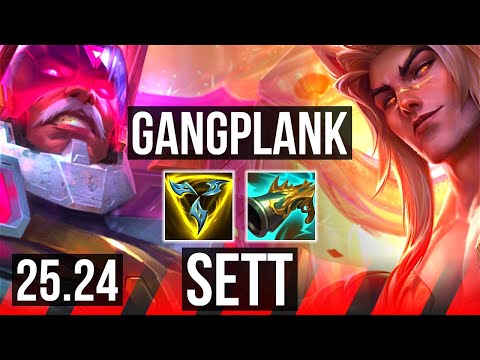 GANGPLANK vs SETT (TOP) | Good KDA: 10/1/9 | EUW Diamond | 25.24