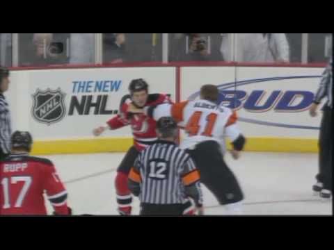 Andrew Alberts vs David Clarkson Oct 24, 2008